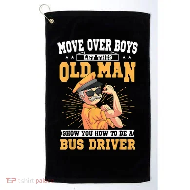 Bus Driver Old Operator Uniform Driving Shuttle Transit Golf Towel