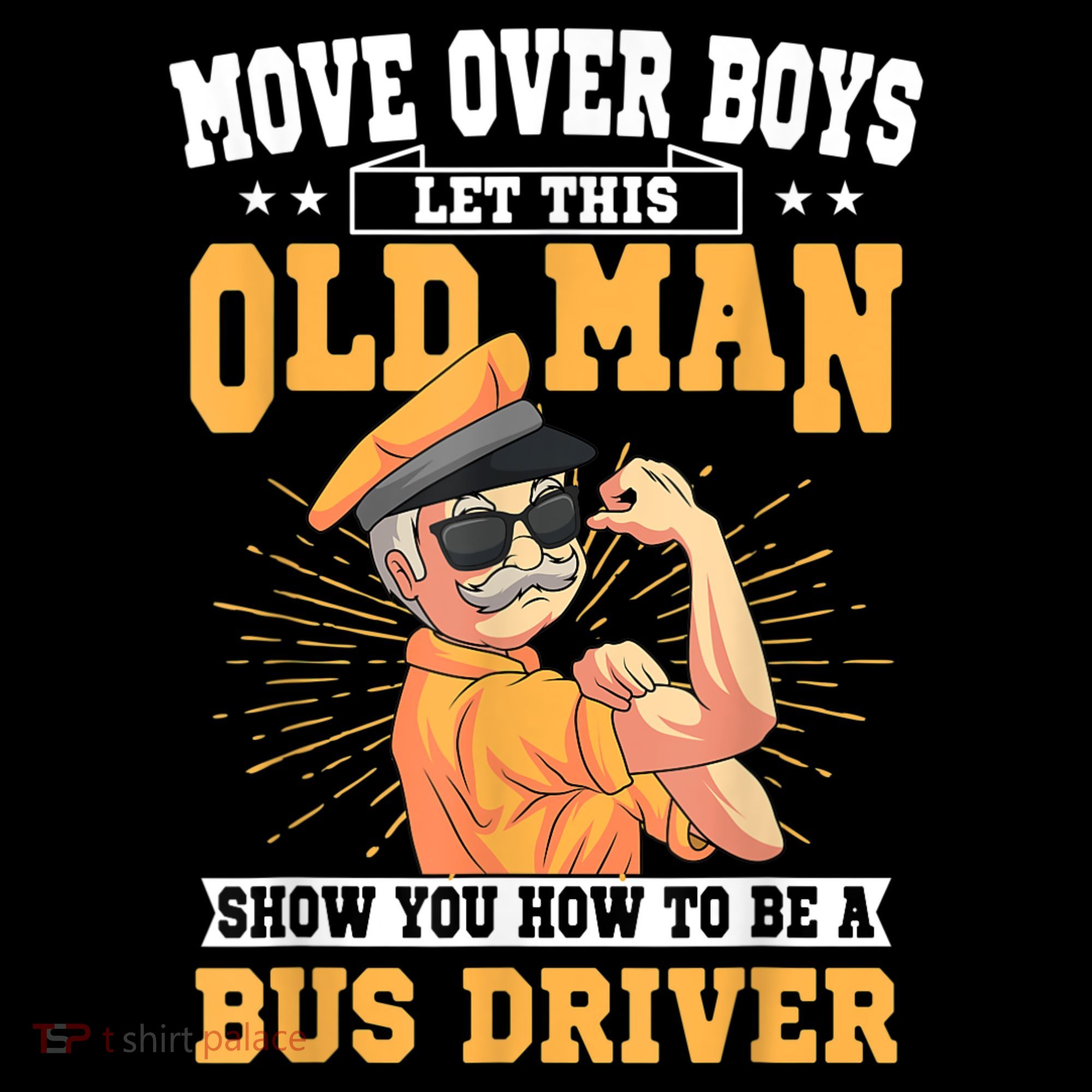 Bus Driver Old Operator Uniform Driving Shuttle Transit Women's T-Shirt