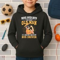 Bus Driver Old Operator Uniform Driving Shuttle Transit Kids Hoodie thumb 2