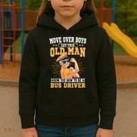 Bus Driver Old Operator Uniform Driving Shuttle Transit Kids Hoodie thumb 3