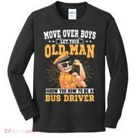 Bus Driver Old Operator Uniform Driving Shuttle Transit Kids Long Sleeve Shirt thumb 0