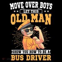 Bus Driver Old Operator Uniform Driving Shuttle Transit Kids T-Shirt thumb 4