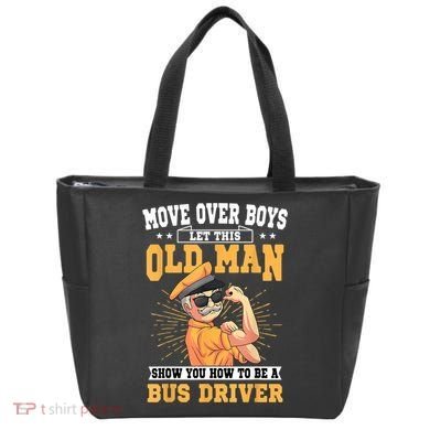 Bus Driver Old Operator Uniform Driving Shuttle Transit Tote Bag