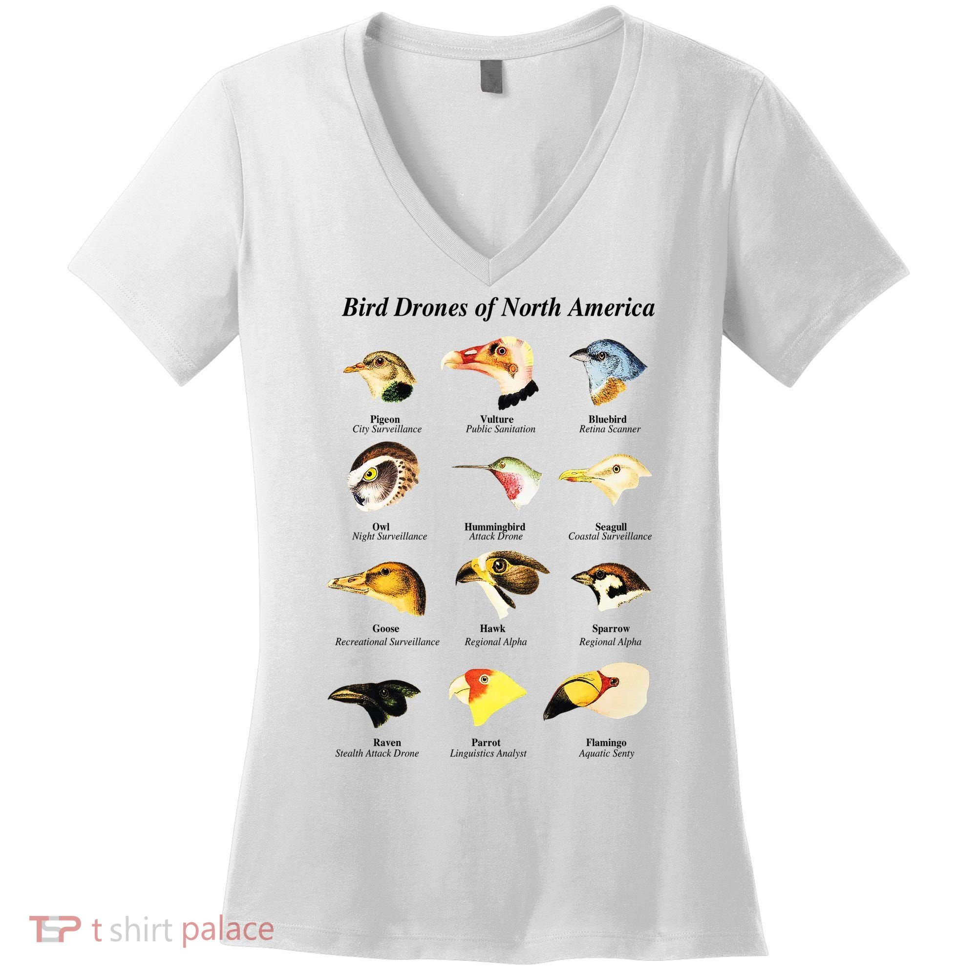 Bird Drones Of North America Women's V-Neck T-Shirt