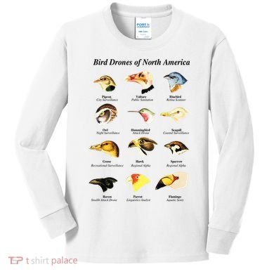 Bird Drones Of North America Kids Long Sleeve Shirt