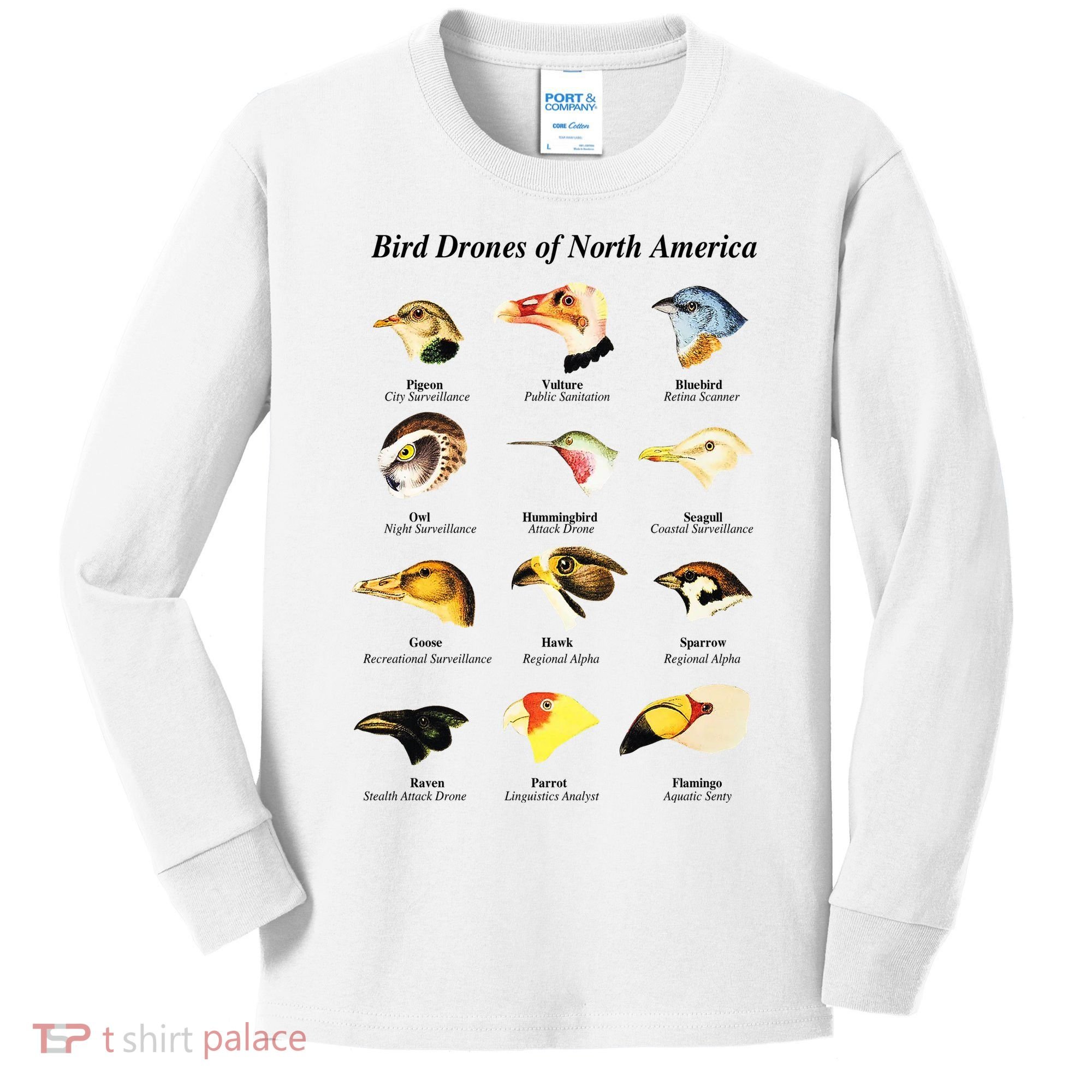 Bird Drones Of North America Kids Long Sleeve Shirt
