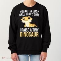 Bearded Dragon Pet I Raise A Tiny Dinosaur Bearded Dragon Women's Sweatshirt thumb 0