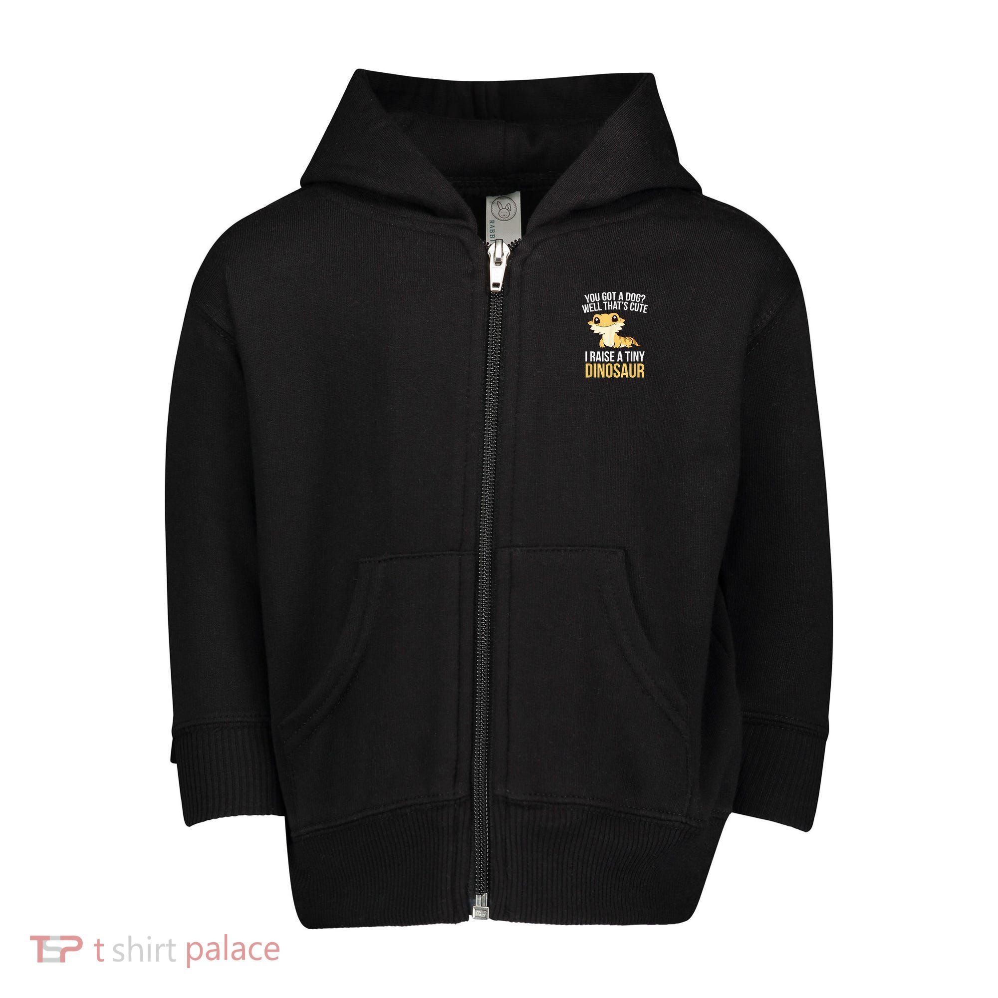 Bearded Dragon Pet I Raise A Tiny Dinosaur Bearded Dragon Toddler Zip Fleece Hoodie
