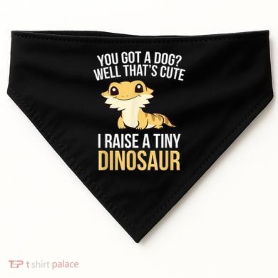 Bearded Dragon Pet I Raise A Tiny Dinosaur Bearded Dragon USA-Made Doggie Bandana