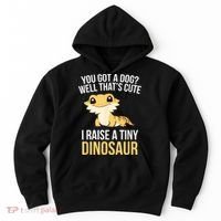 Bearded Dragon Pet I Raise A Tiny Dinosaur Bearded Dragon Hoodie thumb 0
