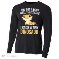 Bearded Dragon Pet I Raise A Tiny Dinosaur Bearded Dragon Cooling Performance Long Sleeve Crew thumb 0