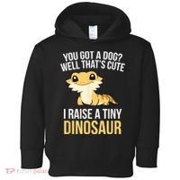 Bearded Dragon Pet I Raise A Tiny Dinosaur Bearded Dragon Toddler Hoodie thumb 0