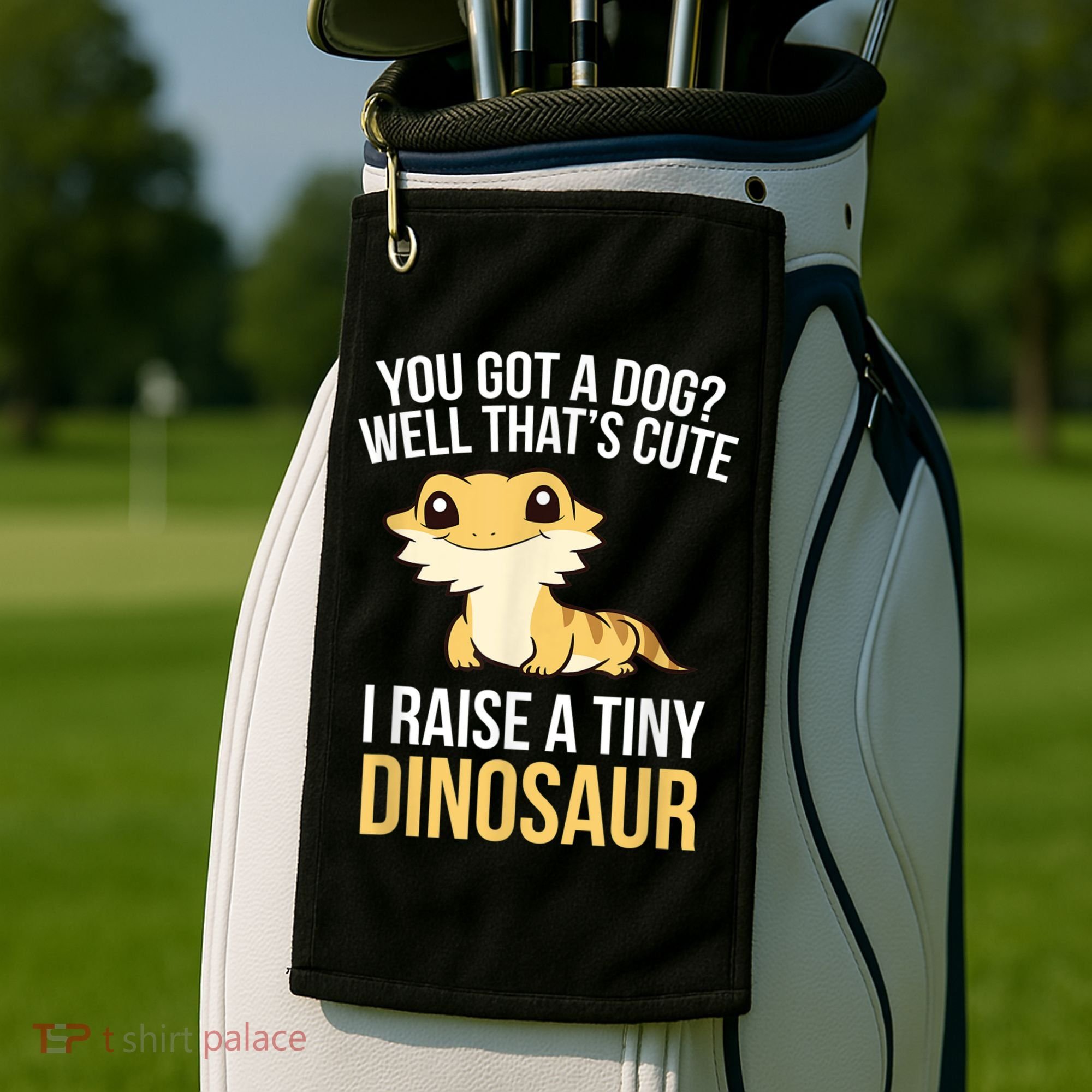 Bearded Dragon Pet I Raise A Tiny Dinosaur Bearded Dragon Golf Towel
