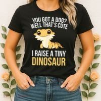 Bearded Dragon Pet I Raise A Tiny Dinosaur Bearded Dragon Women's T-Shirt thumb 2