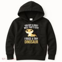 Bearded Dragon Pet I Raise A Tiny Dinosaur Bearded Dragon Kids Hoodie thumb 0