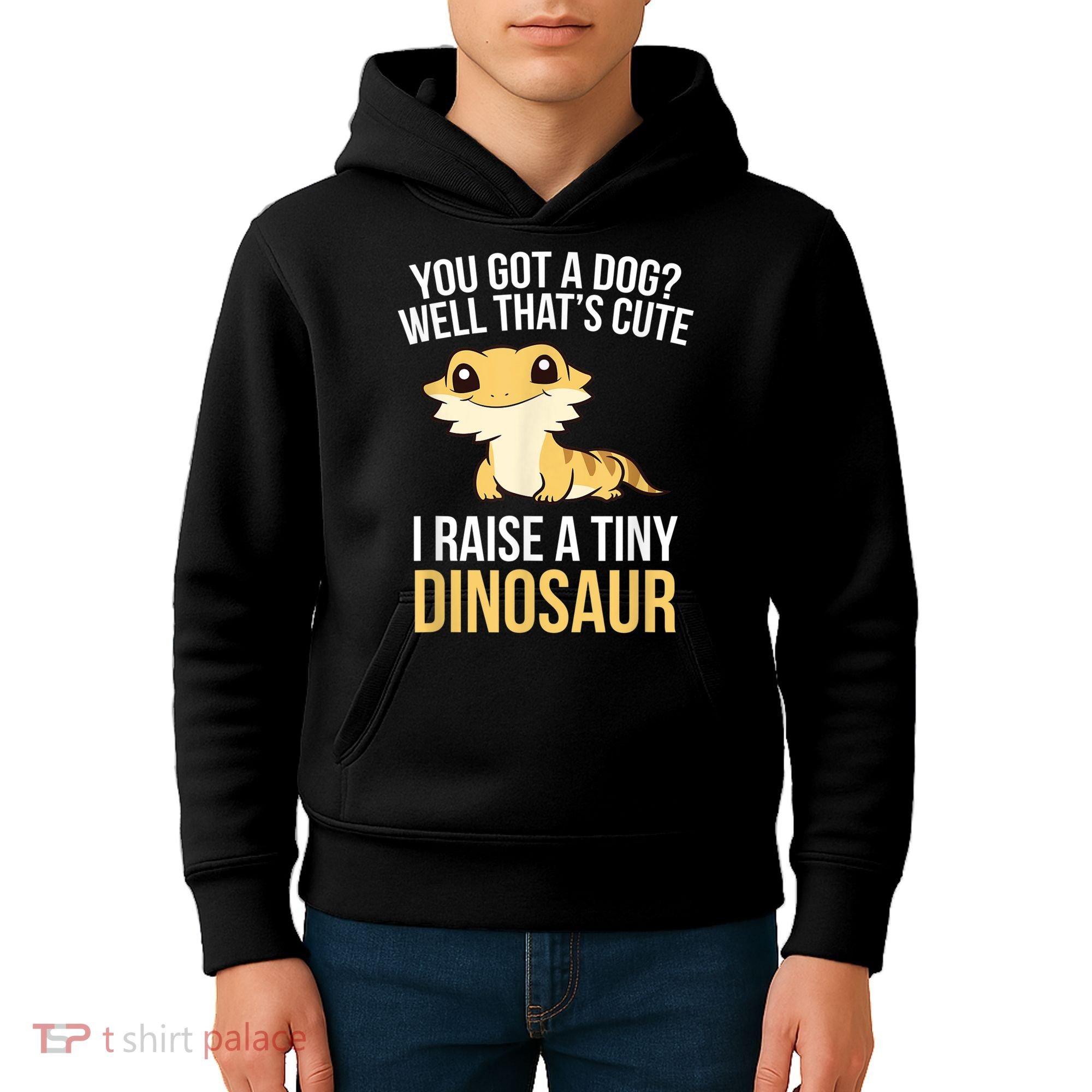 Bearded Dragon Pet I Raise A Tiny Dinosaur Bearded Dragon Kids Hoodie