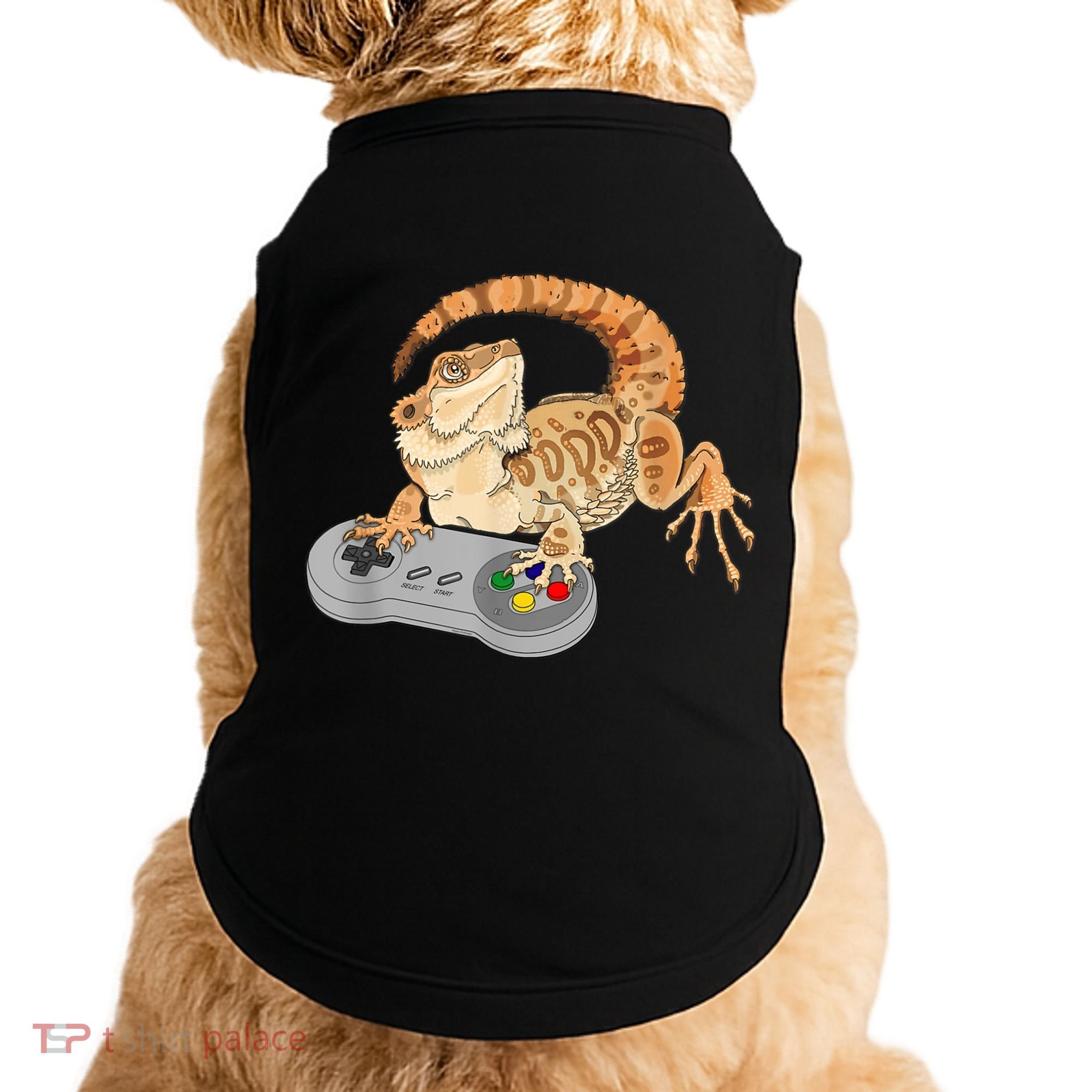 Bearded Dragon Playing Video Game Reptiles Pagona Gamer Doggie Tank