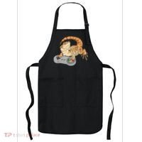 Bearded Dragon Playing Video Game Reptiles Pagona Gamer Apron thumb 0