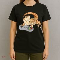 Bearded Dragon Playing Video Game Reptiles Pagona Gamer T-Shirt thumb 4