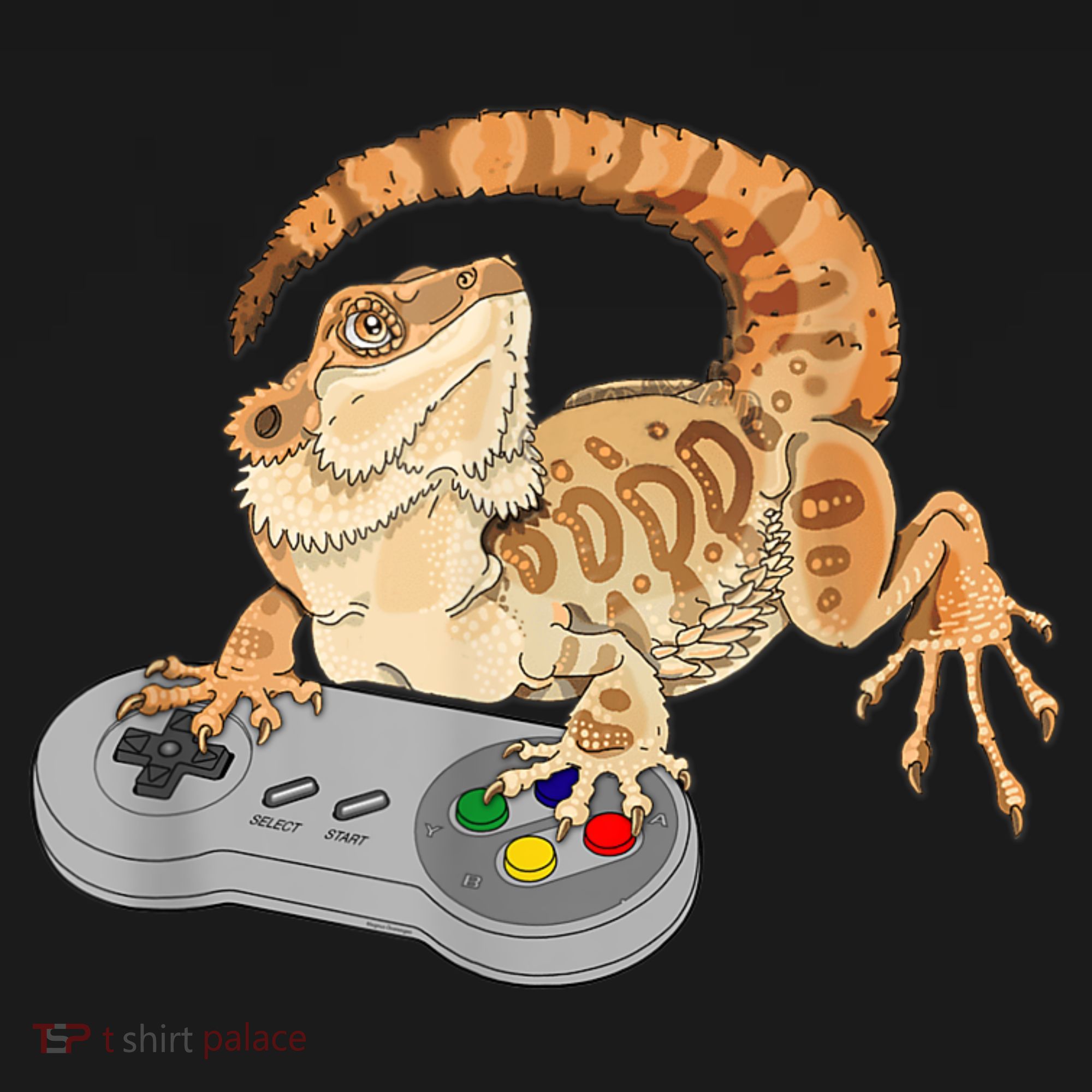 Bearded Dragon Playing Video Game Reptiles Pagona Gamer Toddler Hoodie