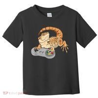 Bearded Dragon Playing Video Game Reptiles Pagona Gamer Toddler T-Shirt thumb 0