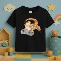 Bearded Dragon Playing Video Game Reptiles Pagona Gamer Toddler T-Shirt thumb 3