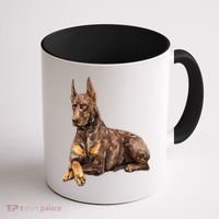 Brown Doberman Pinscher Coffee Mug thumb 1