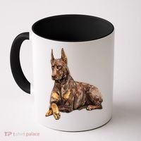 Brown Doberman Pinscher Coffee Mug thumb 0