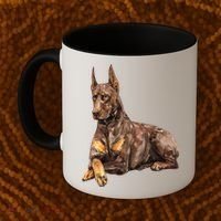 Brown Doberman Pinscher Coffee Mug thumb 2