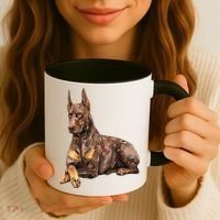 Brown Doberman Pinscher Coffee Mug thumb 3