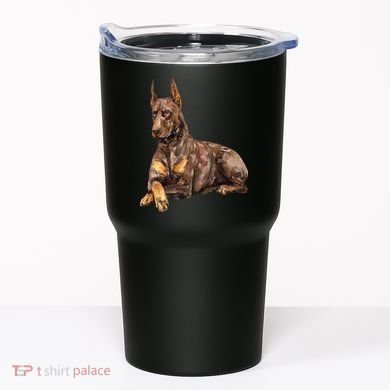 Brown Doberman Pinscher Tumbler