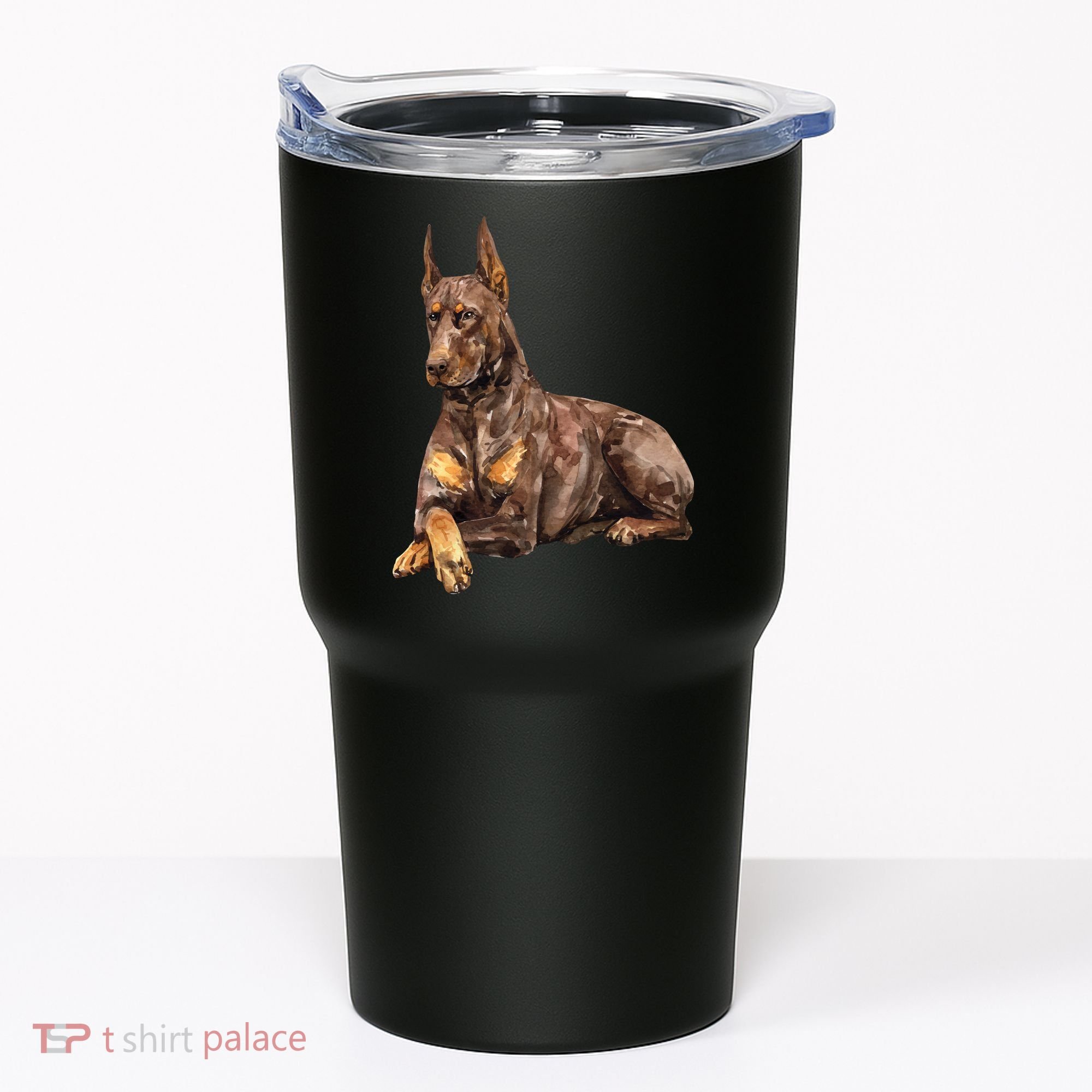 Brown Doberman Pinscher Tumbler