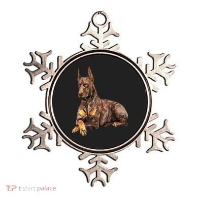 Brown Doberman Pinscher Ornament