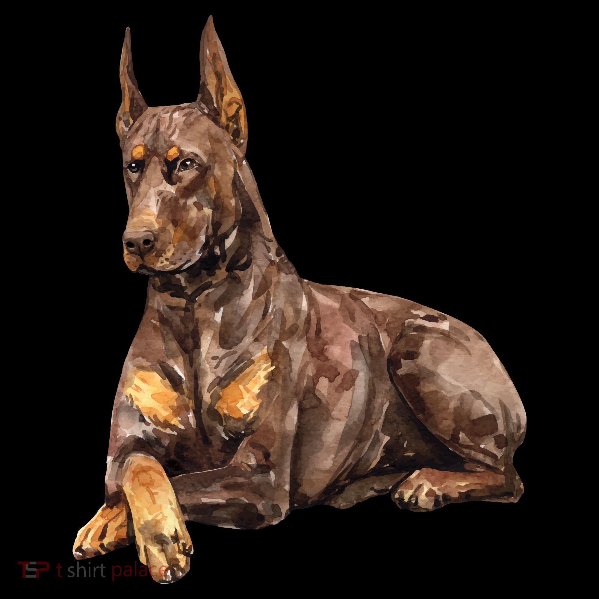 Brown Doberman Pinscher Ornament