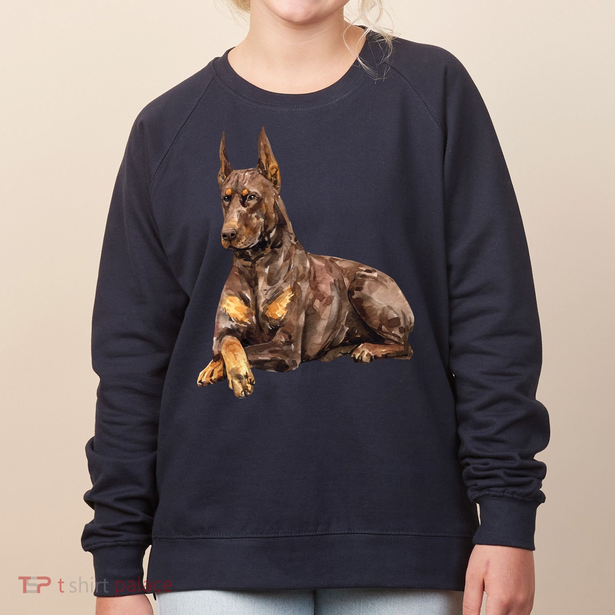 Brown Doberman Pinscher Women's Sweatshirt