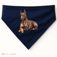 Brown Doberman Pinscher USA-Made Doggie Bandana thumb 0