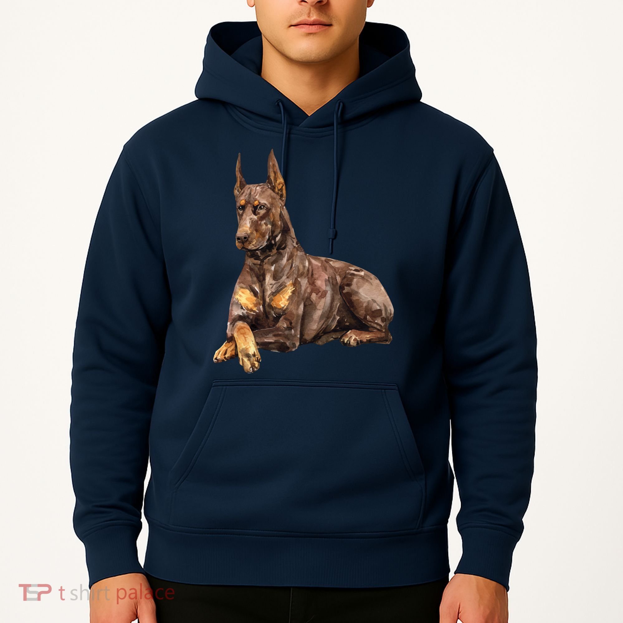 Brown Doberman Pinscher Hoodie
