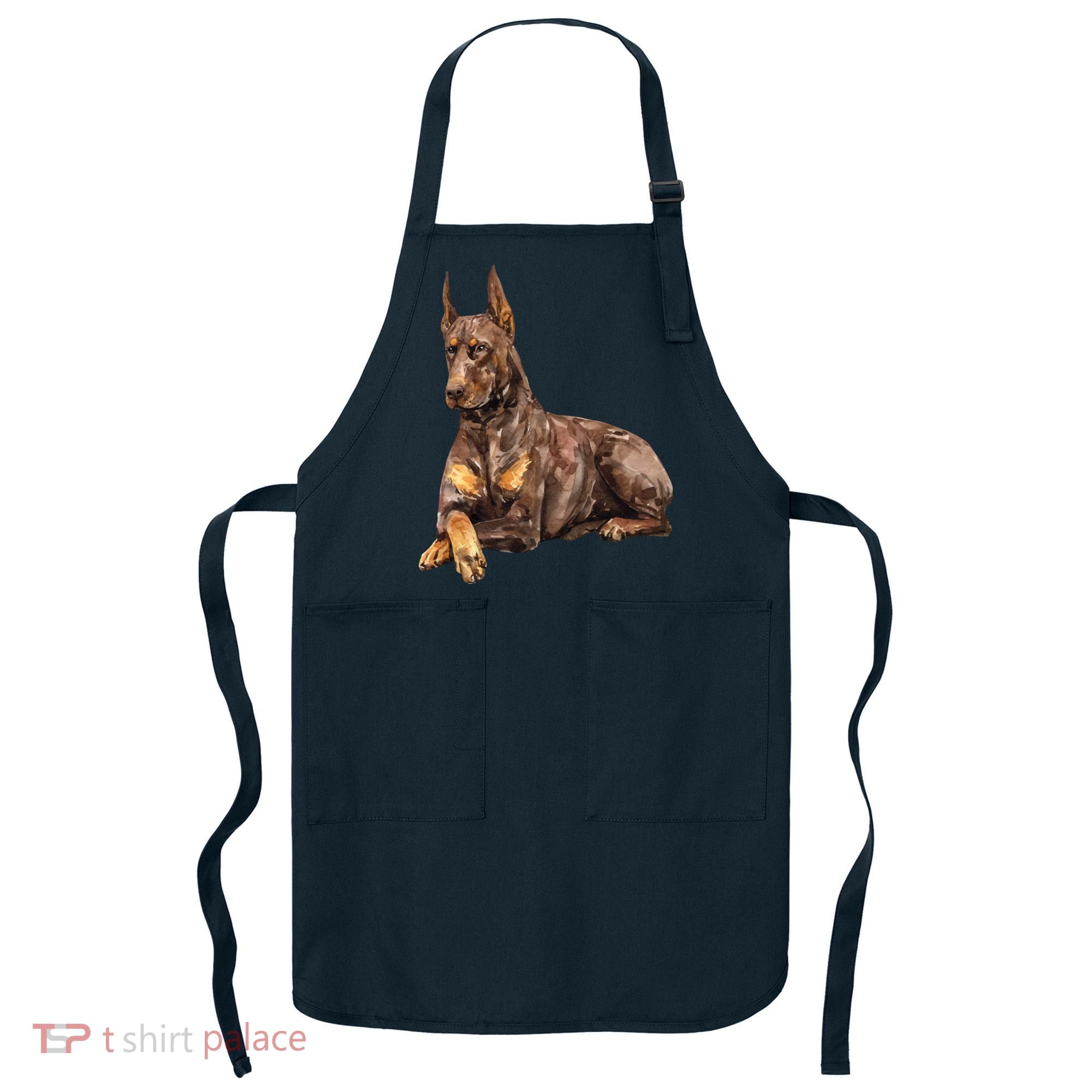 Brown Doberman Pinscher Apron