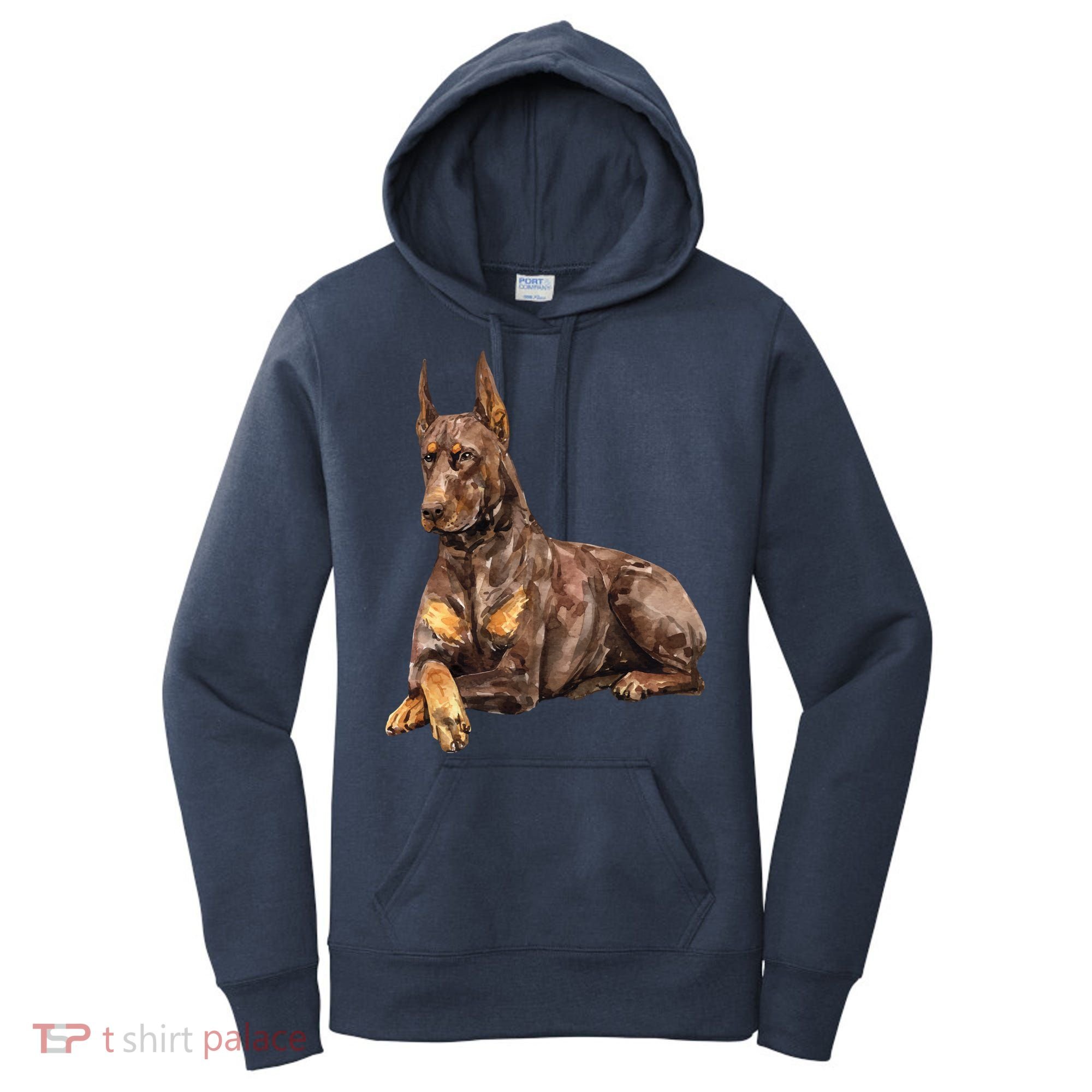 Brown Doberman Pinscher Women's Hoodie
