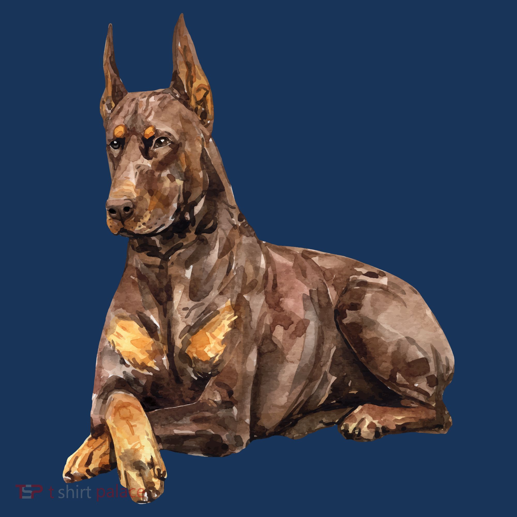 Brown Doberman Pinscher Women's Hoodie