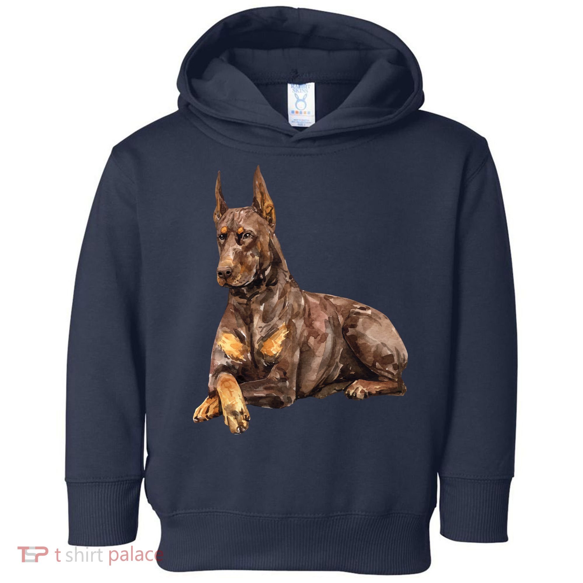 Brown Doberman Pinscher Toddler Hoodie