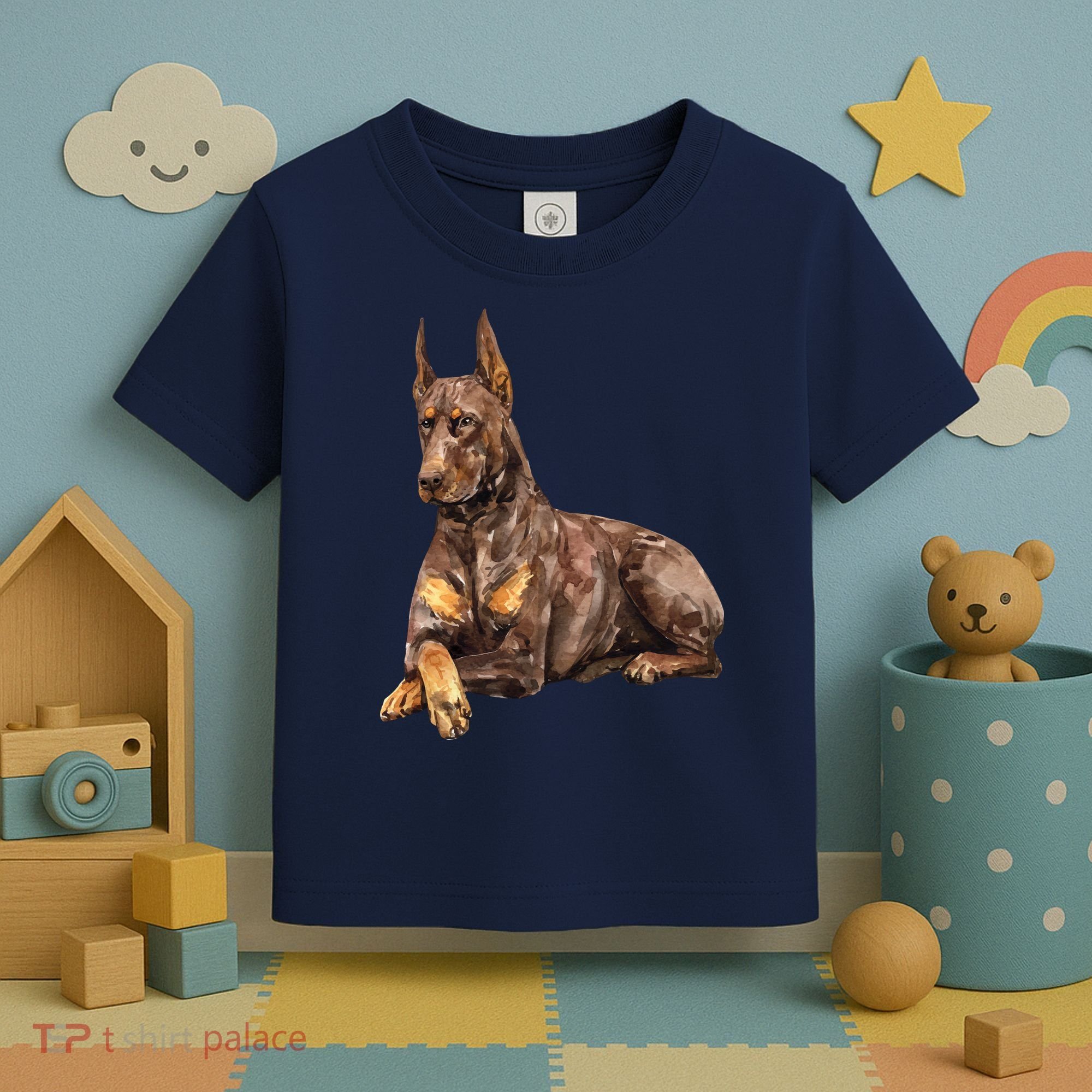 Brown Doberman Pinscher Toddler T-Shirt