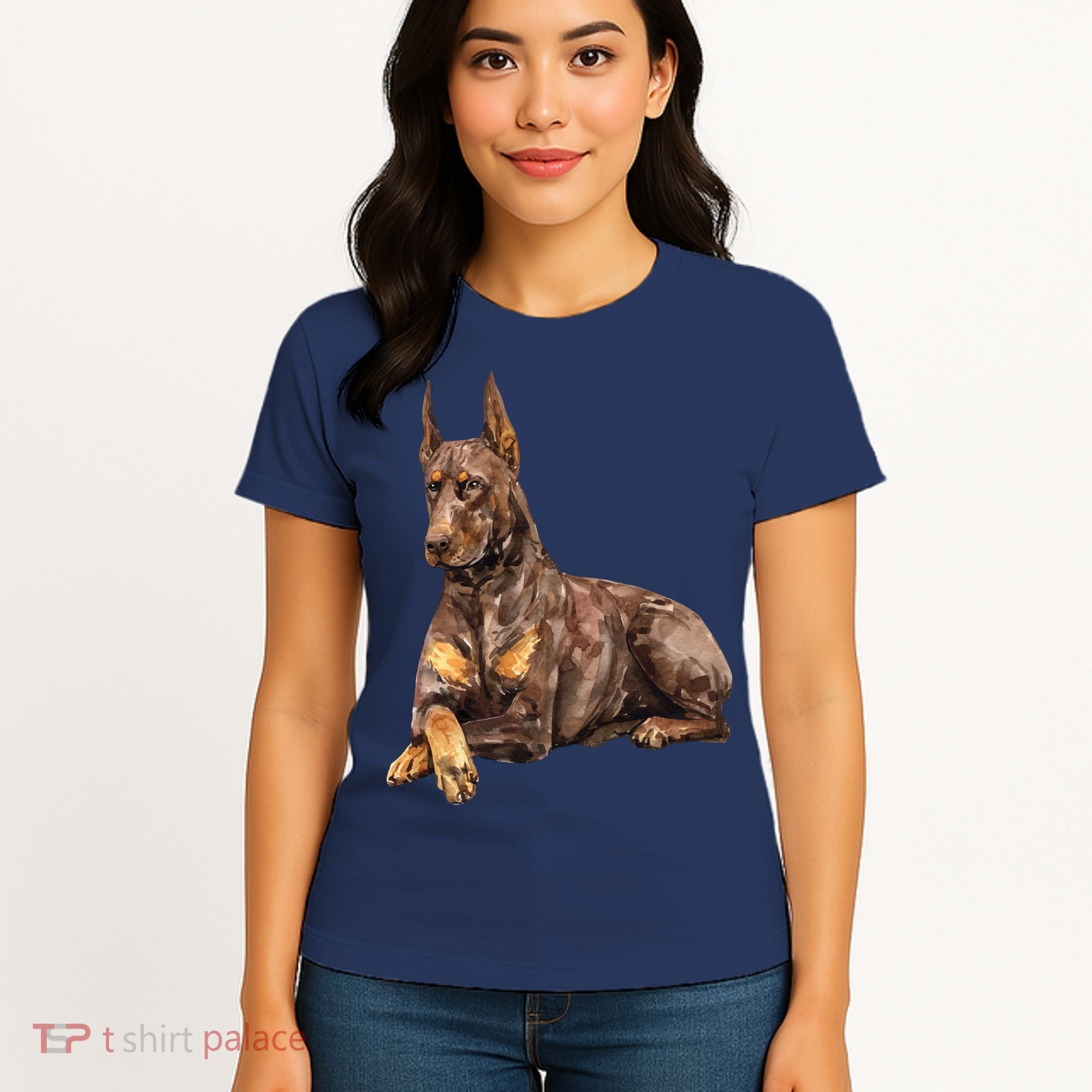 Brown Doberman Pinscher Women's T-Shirt