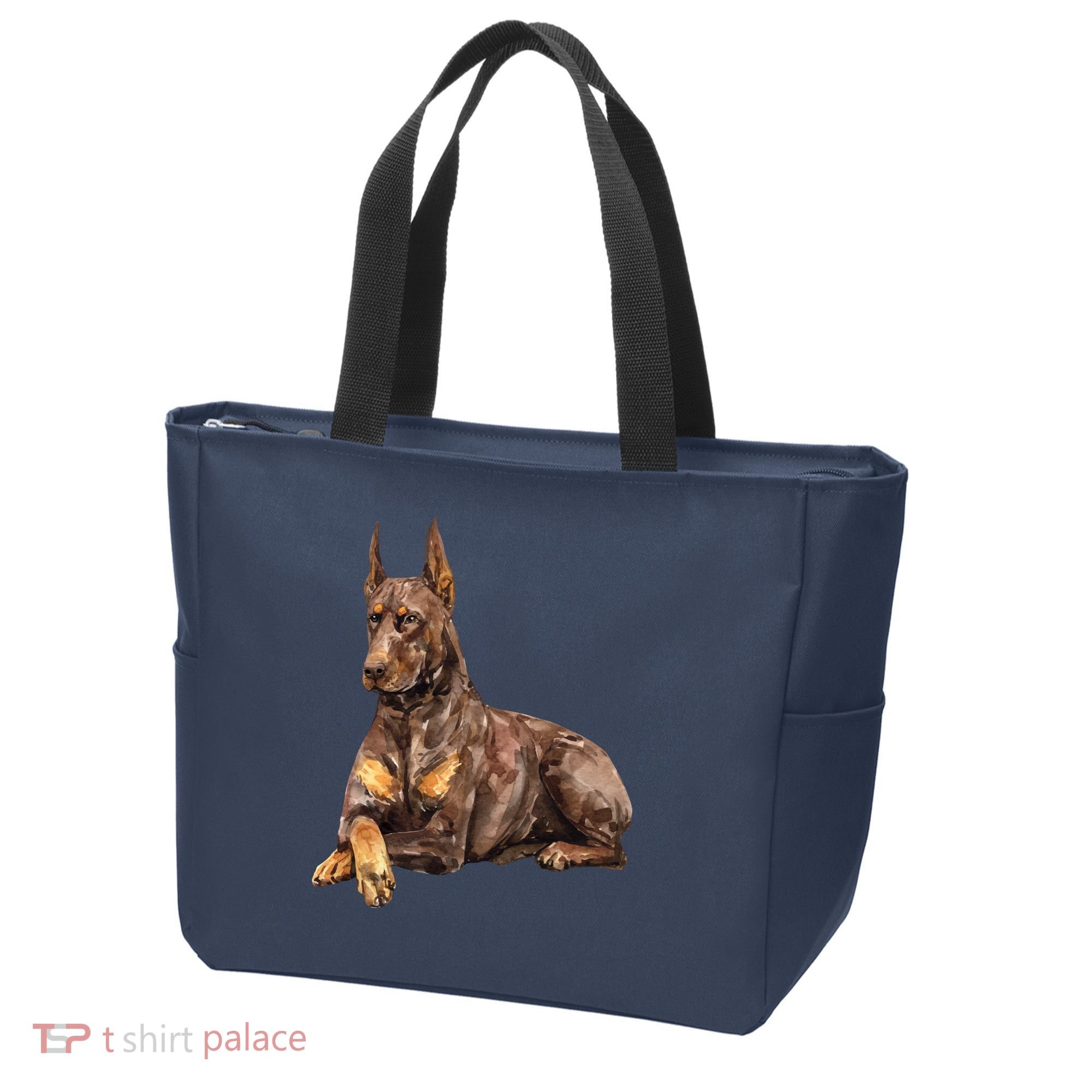 Brown Doberman Pinscher Tote Bag