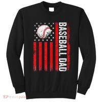 Baseball Dad Player American Us Flag Patriotic Sweatshirt thumb 0