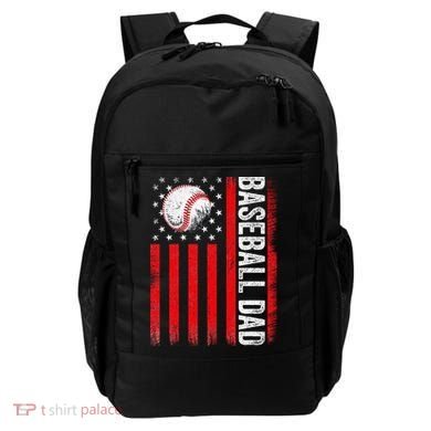 Baseball Dad Player American Us Flag Patriotic Backpack