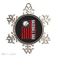 Baseball Dad Player American Us Flag Patriotic Ornament thumb 0
