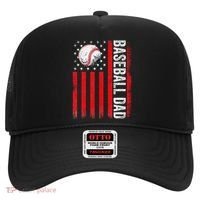 Baseball Dad Player American Us Flag Patriotic Hat thumb 0