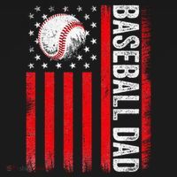 Baseball Dad Player American Us Flag Patriotic Toddler T-Shirt thumb 4