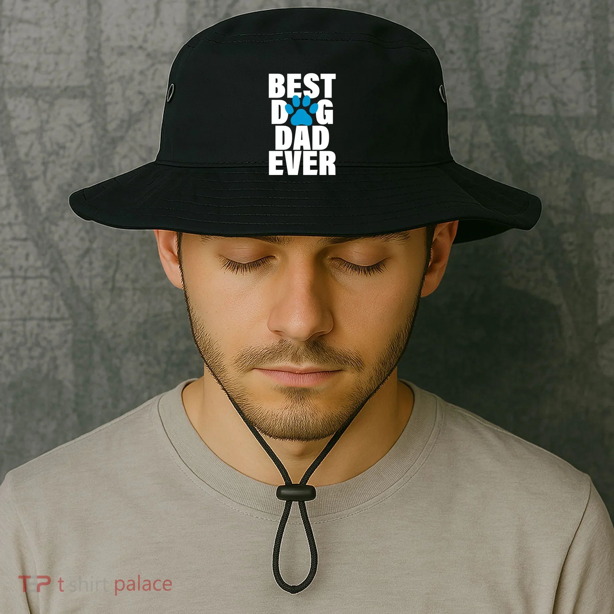 Best Dog Dad Ever Paw Bucket Hat